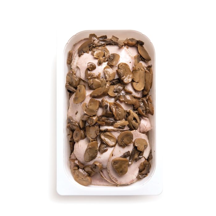Arista in salsa e funghi